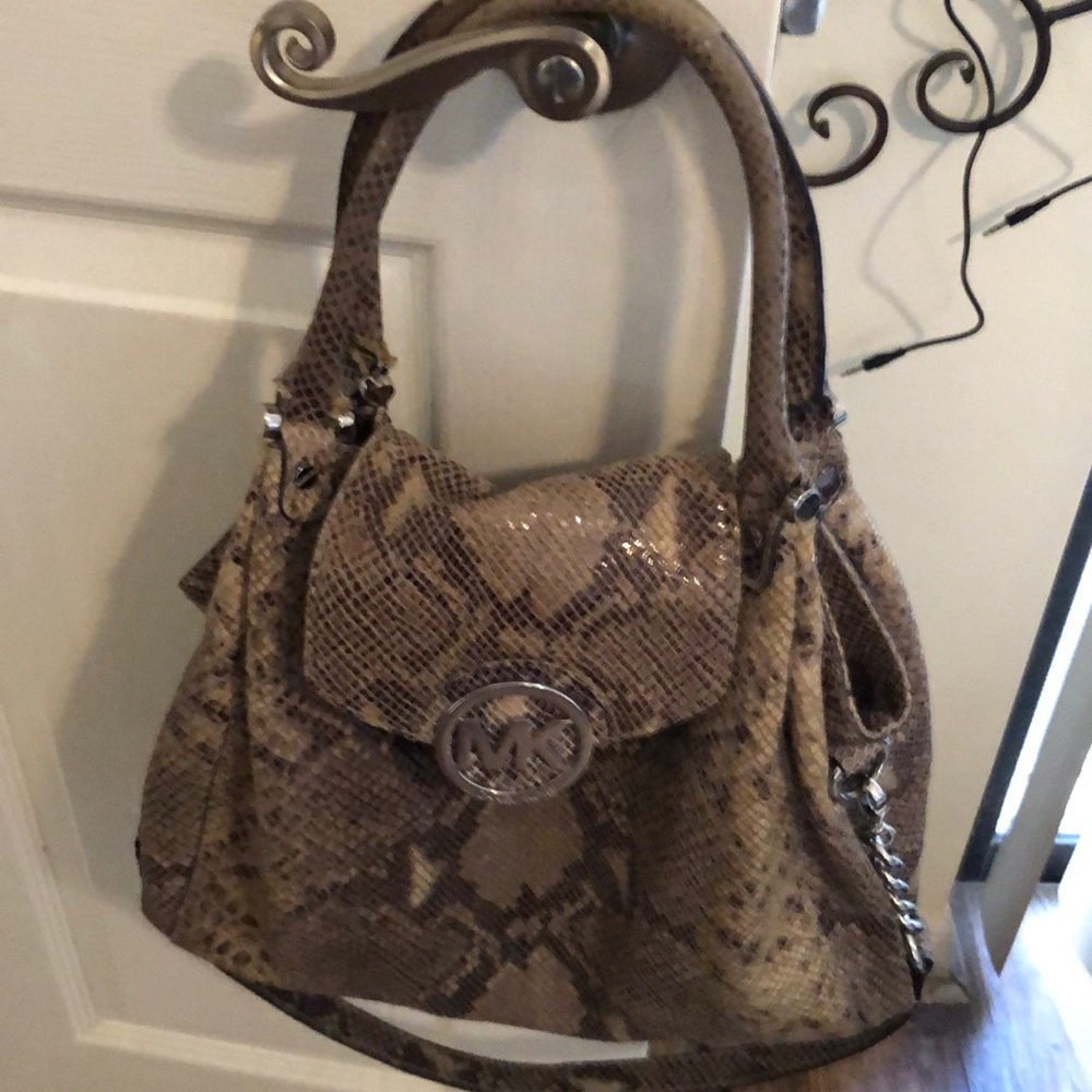 Snake skin authentic bag by Micheal Kors